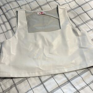 BUDDYLOVE CROP LEATHER TOP !